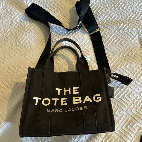 Marc Jacobs Black Canvas Tote Bag - Picture 3 of 11